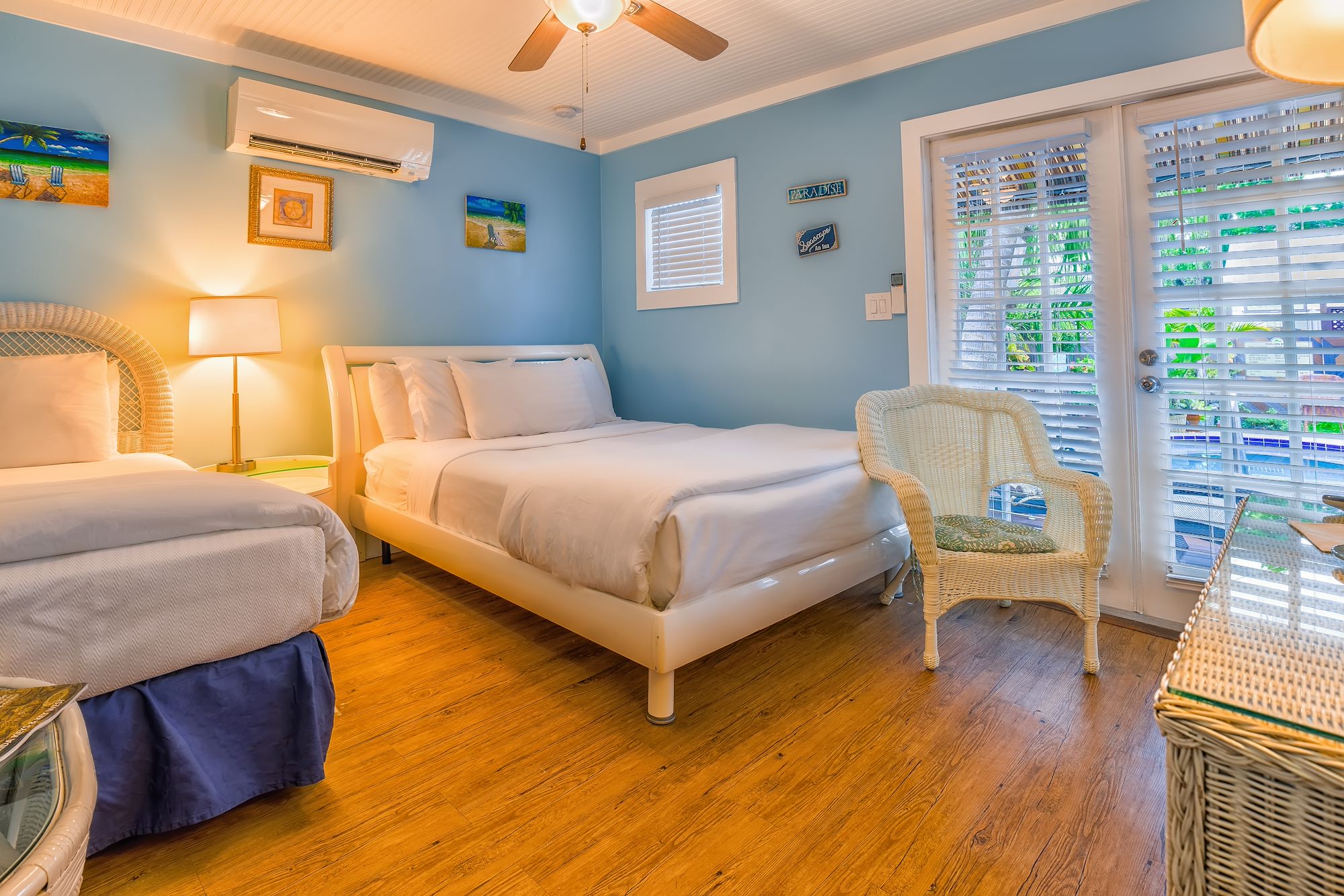 Our Poolside Queen Guest Room with Twin Bed in Key West