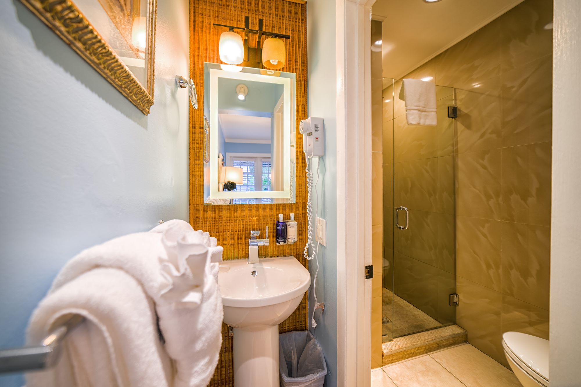 Bathroom of Our Poolside Queen Guest Room with Twin Bed in Key West